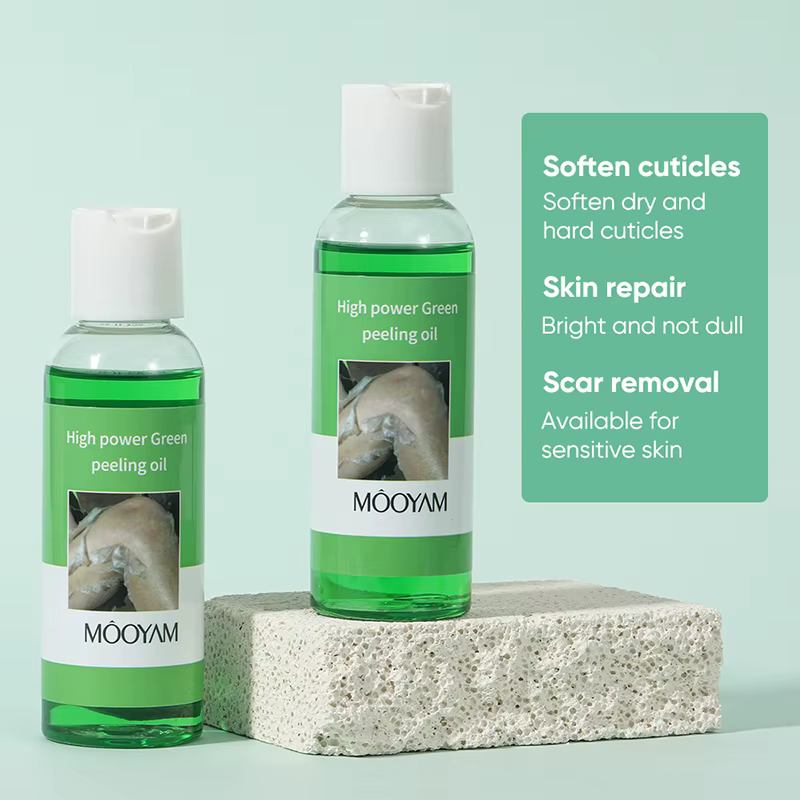 Huile exfoliante verte à l'extrait de réglisse pour le visage et le corps, adoucissante, hydratante, peeling, nettoyage en profondeur des pores, soin quotidien du corps