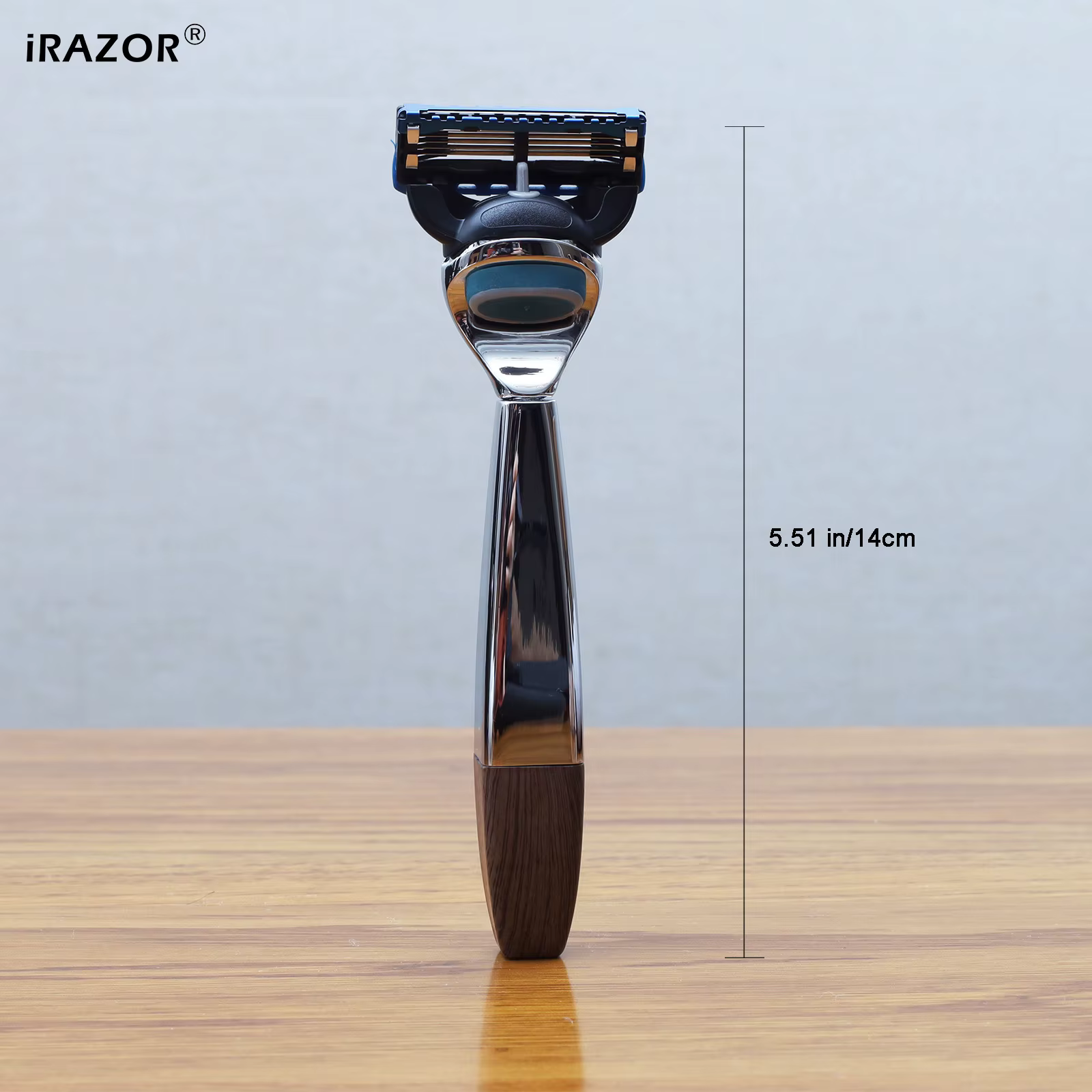 IRAZOR rasoir pour hommes à 5 lames pour le rasage carré robuste manuel