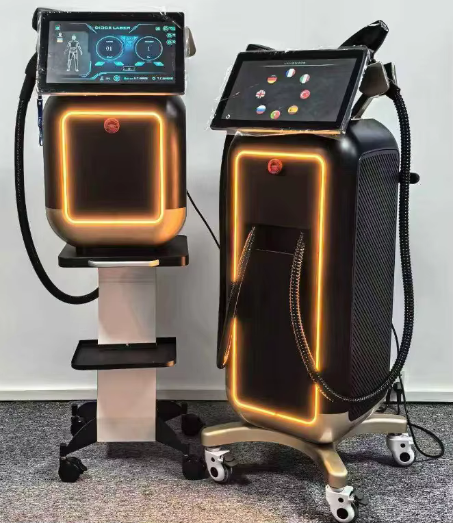 Machine d'épilation au laser à diode à 4 longueurs d'onde 808 nm pour peau claire