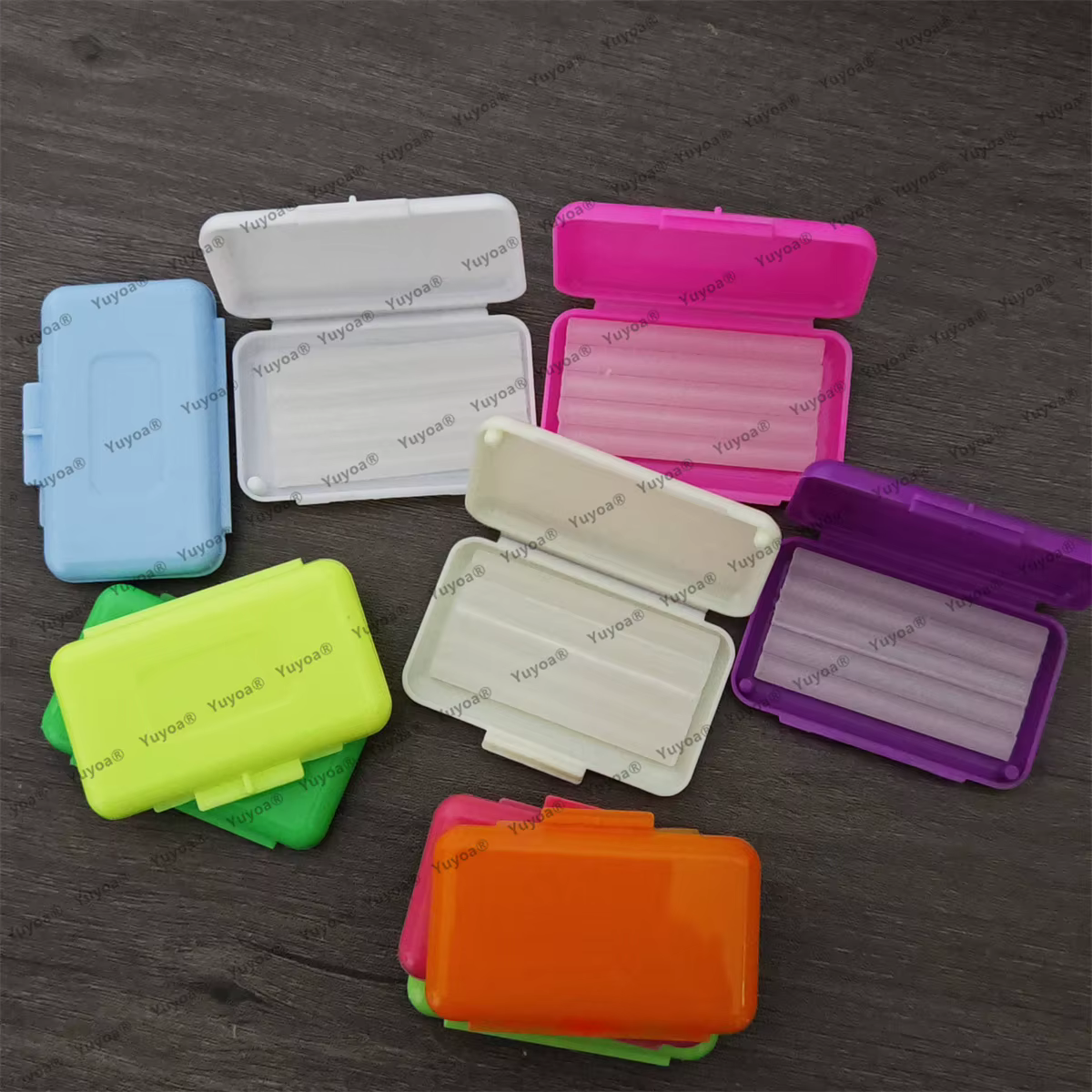 Yuyoa – cire orthodontique dentaire, 100 boîtes, pour appareils dentaires, saveur de fruits, alignement des dents, soulagement des dents, fournitures buccales