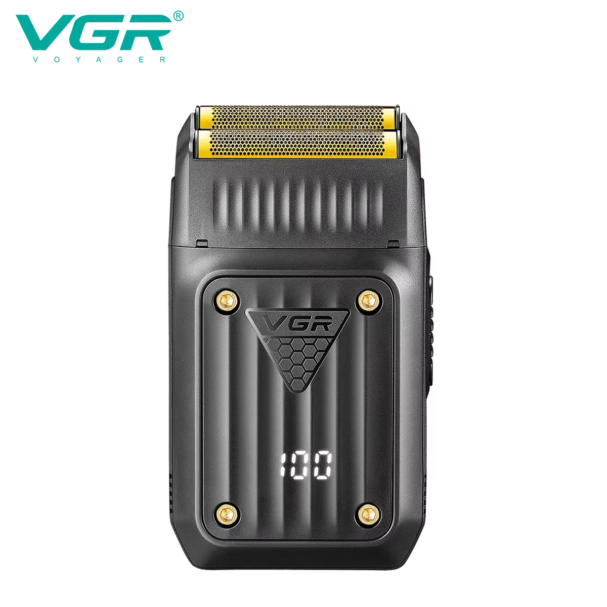 VGR tondeuse tondeuse à barbe pour hommes rasoir electrique homme Rasoir Professionnel Rasoir Électrique Rasoir Portable Machine à raser Rechargeable Rasoir à mouvement alternatif LED Rasoir pour homm
