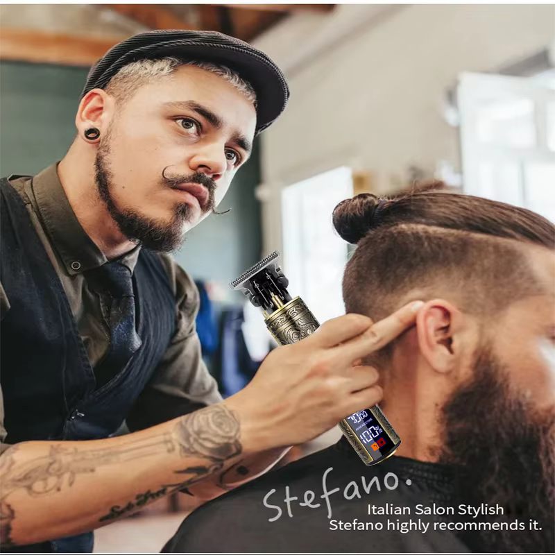 Tondeuse à cheveux professionnelle T9/accessoires pour hommes | Charge rapide USB