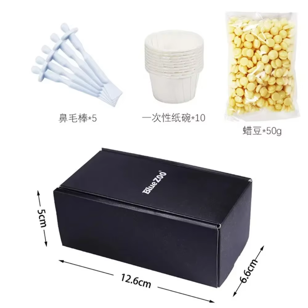 Kit de cire à épiler portable et indolore pour le nez