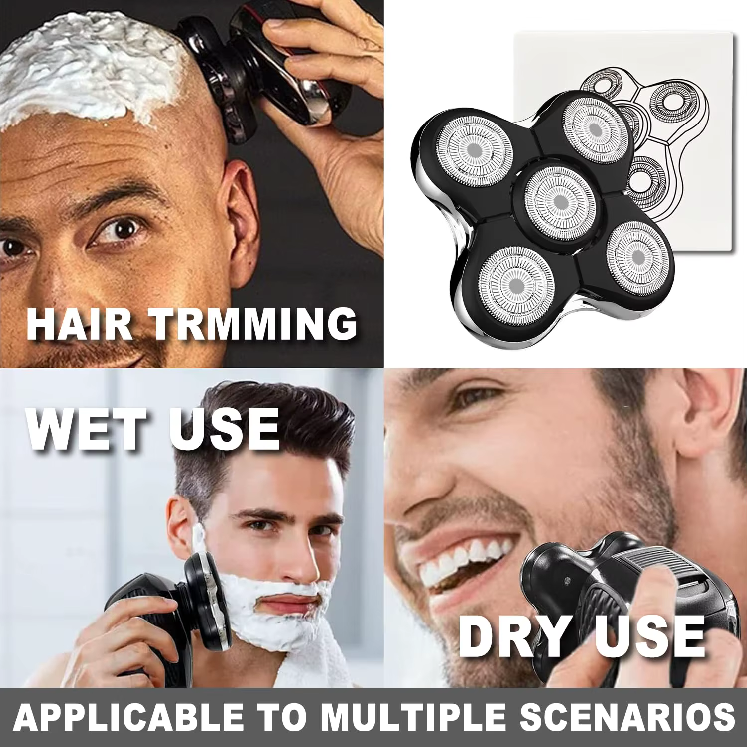 Lames de tête de rechange professionnelles adaptées au rasoir électrique Remington Balder Pro Head XR7000
