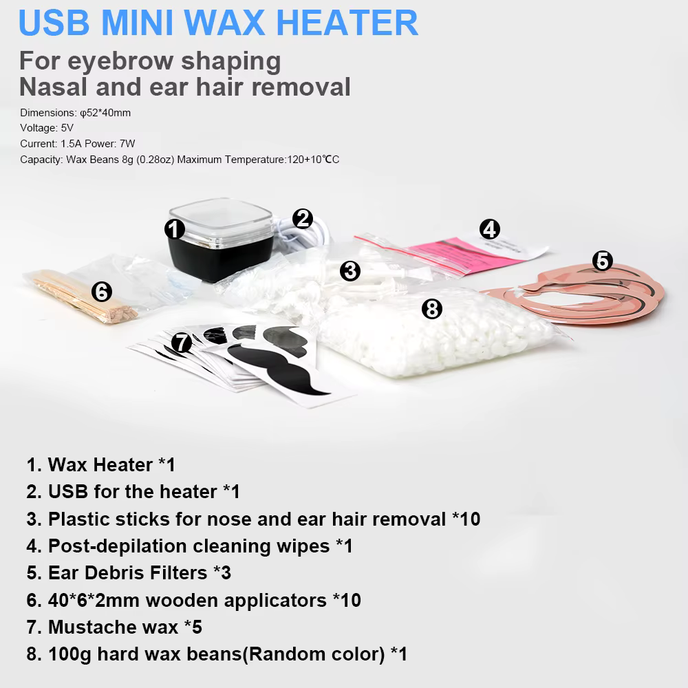 Mini Machine à chauffer la cire USB