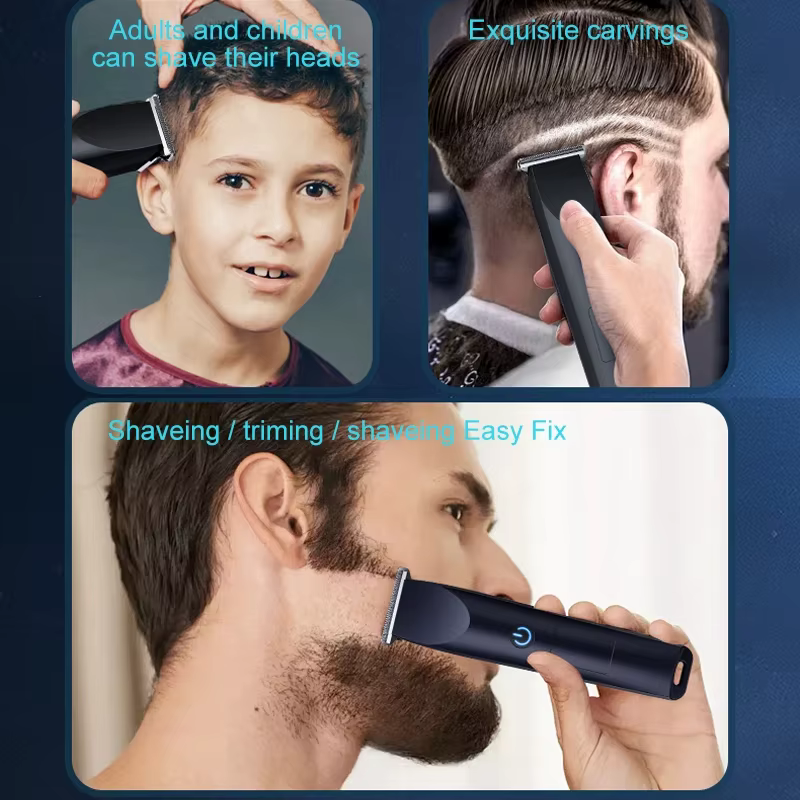 Conception de tête de coupe réglable avec chargement USB pour tondeuse à cheveux électrique