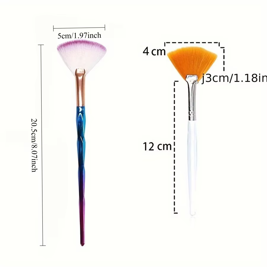 Soin du visage avec tête de brosse douce - Convient aux masques faciaux et aux soins de base