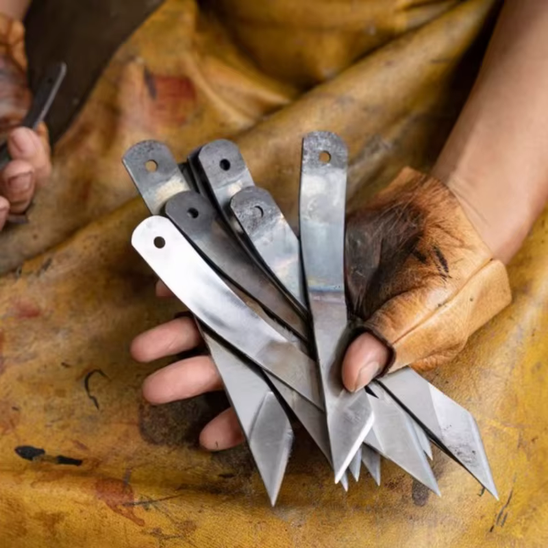 Couteau de coupe du cuir fait à la main, bricolage, sac à chaussures en cuir, artisanat du cuir, outils de coupe, outils auxiliaires de coupe des bords pour la coupe