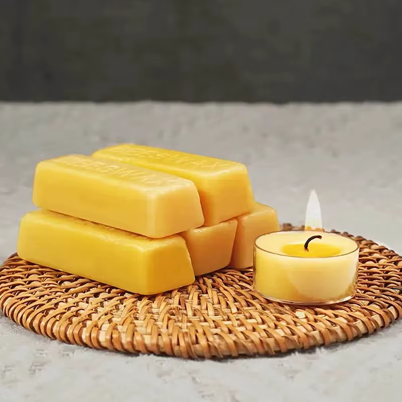 Blocs de cire d'abeille pure, matériau d'épilation de haute qualité, pour travaux manuels, fabrication de bougies, sans alimentation électrique, 4/8 pièces