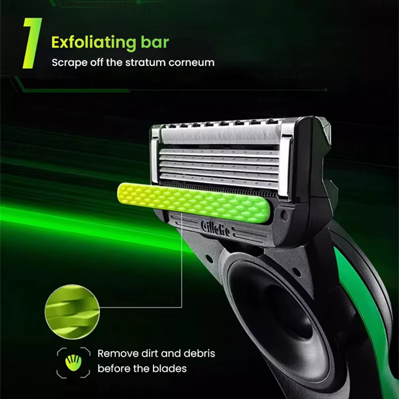 Gillette Labs Razer-Rasoir co-marqué série Aurora d'avant disc