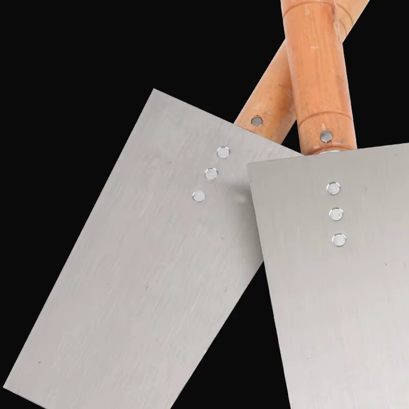 Truelle à marge flottante en ciment 13/15/16cm, couteau à mastic en acier inoxydable avec manche en bois, truelle à béton, spatule murale, outils à main