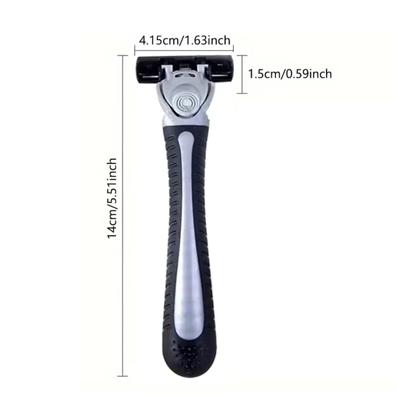 Rasoir de sécurité manuel pour homme 1 manche + 3/6/18 lames