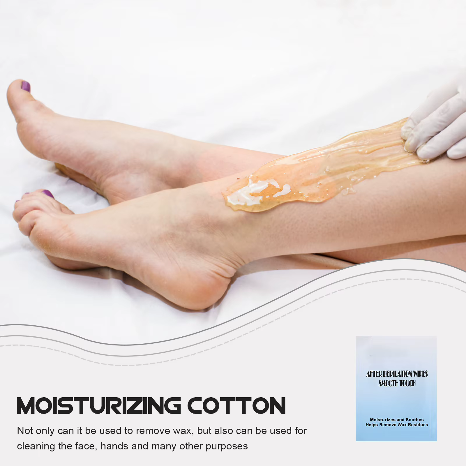 20 pièces lingettes dissolvant 20 Pack cire soin tissu bandes