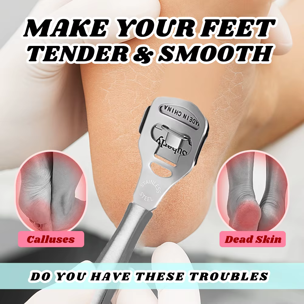 Rasoir pour les pieds, dissolvant de callosités