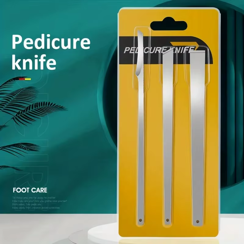 Ensemble de pédicure professionnel 3 pièces: outils de soins des pieds en acier inoxydable pour l'élimination des ongles incarnés