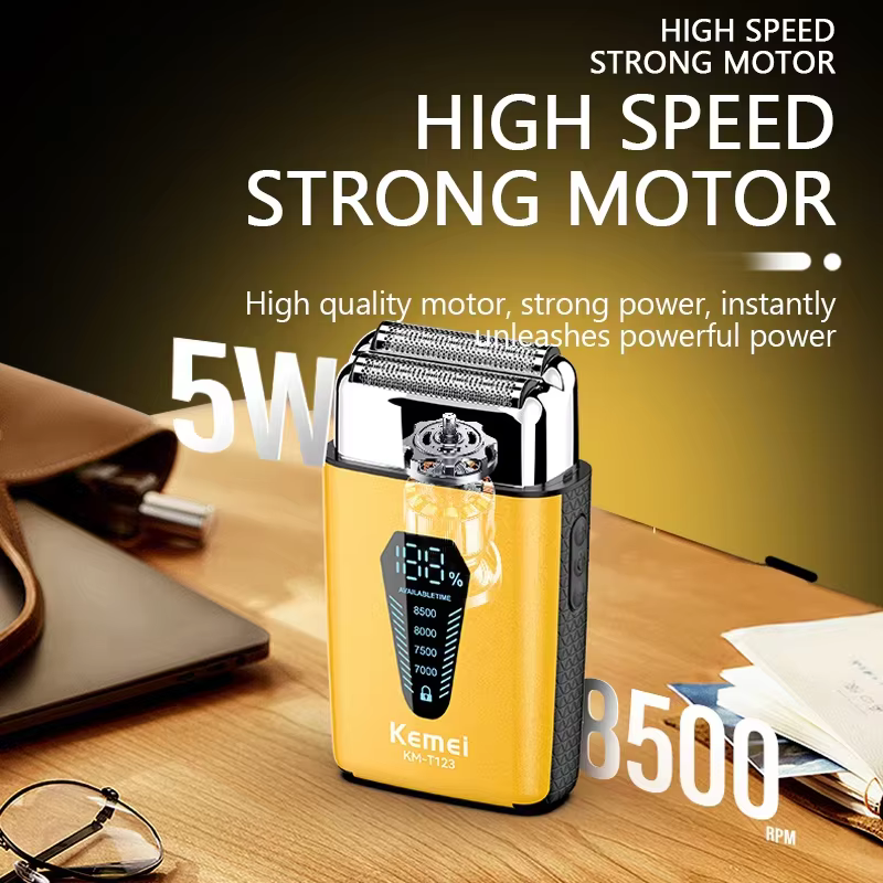 100% Kemei tondeuse à cheveux électrique rasoir à barbe tondeuse à barbe professionnelle tondeuses à cheveux Mini Machine à raser pour hommes KM-T123