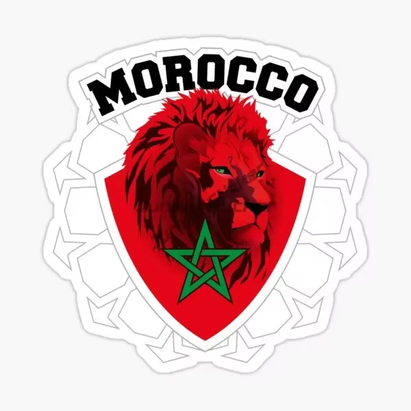 Autocollant de voiture en PVC avec emblème de la carte du Maroc pour décorer voiture, fourgonnette, vélo, casque, fenêtre, moto, accessoires