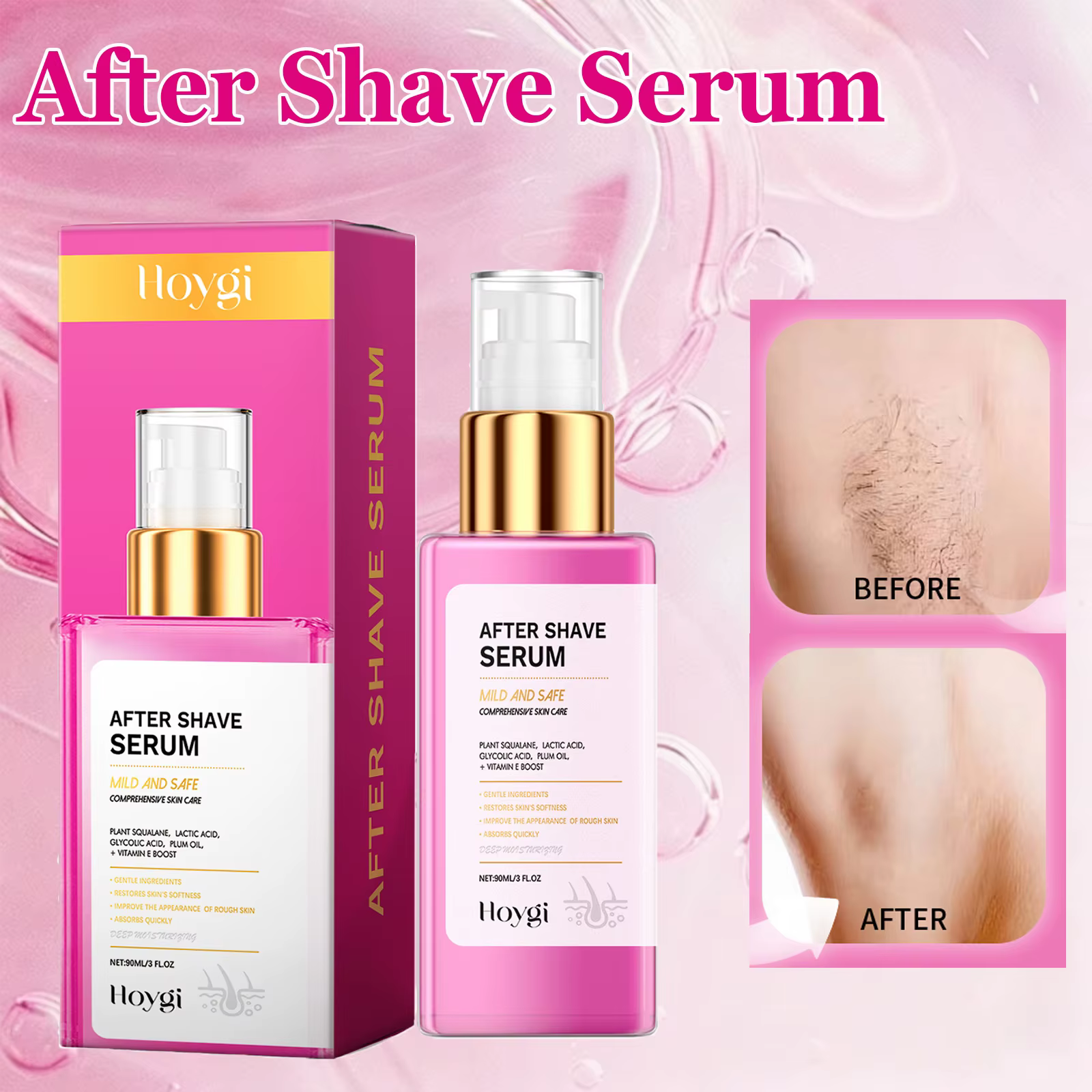 Sérum après-rasage apaisant et hydratant pour prévenir les poils incarnés