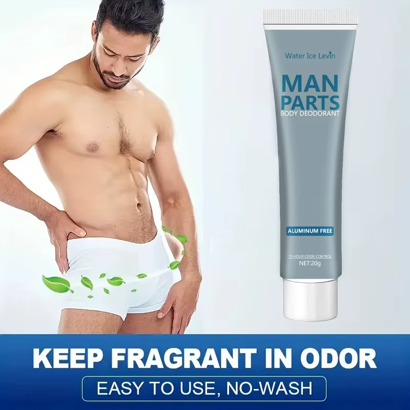 Crème parfumée privée pour hommes pour parties intimes et déodorant nettoyant pour les aisselles