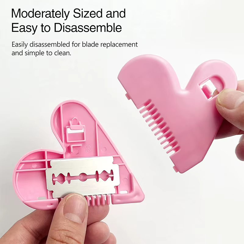 Tondeuse à poils pubiens rose portable de haute qualité pour femmes - Outil de façonnage discret et privé avec lame peigne