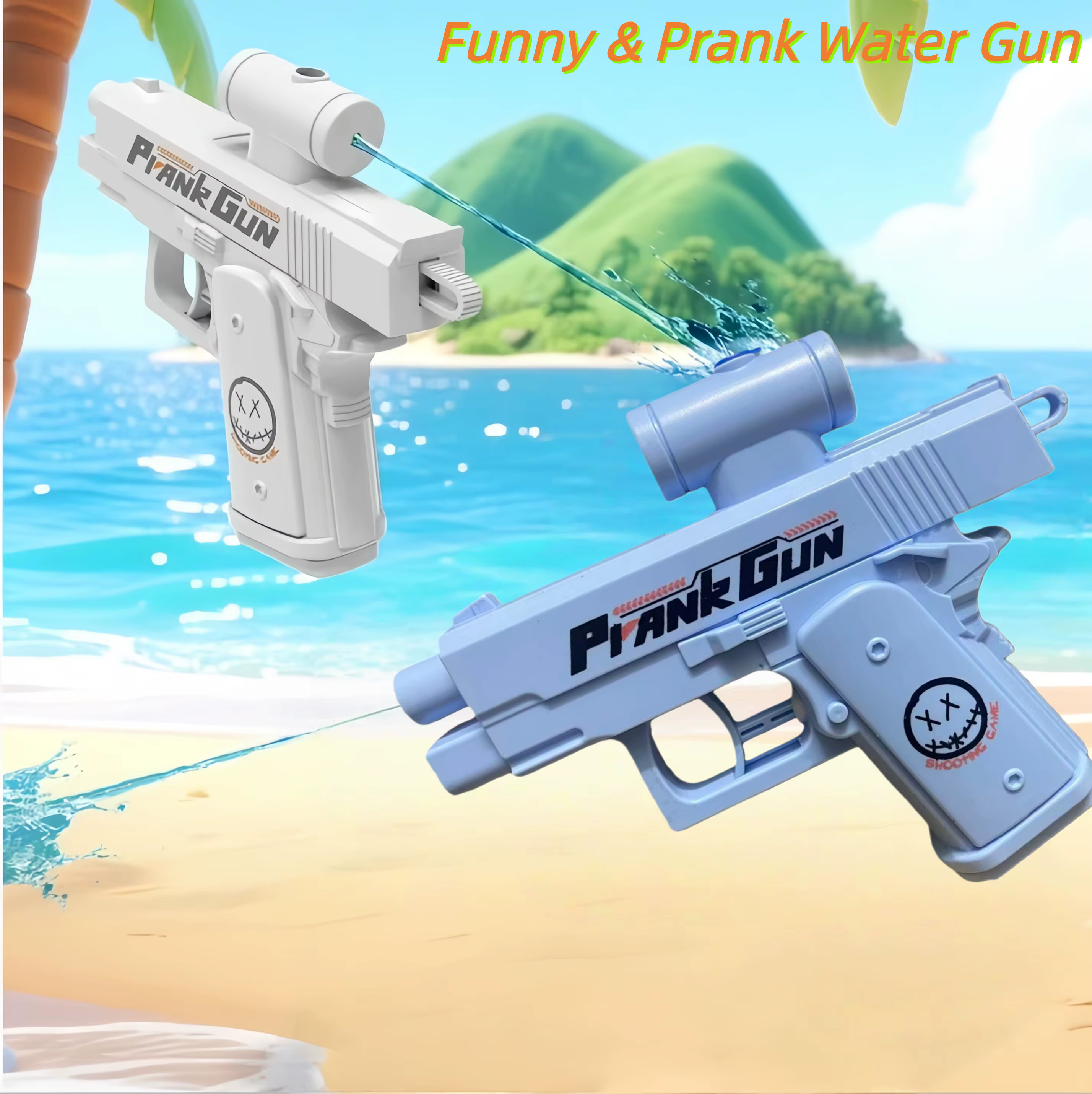 Pistolet à eau bidirectionnel, jouet de farce, pistolet à eau anti-stress, petit pistolet de jeu, interaction adulte-enfant en extérieur et en intérieur, tir, cadeau, 2 styles