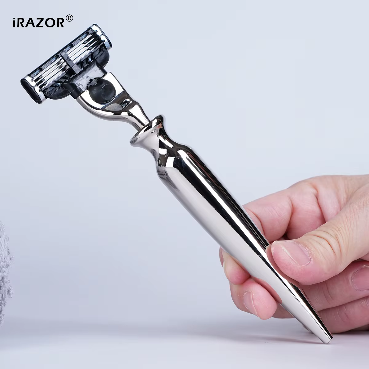 IRAZOR Mach 3 rasoir manuel pour hommes 3 couches lames rapide lisse outil d'épilation sûr pour barbier professionnel mari cadeau