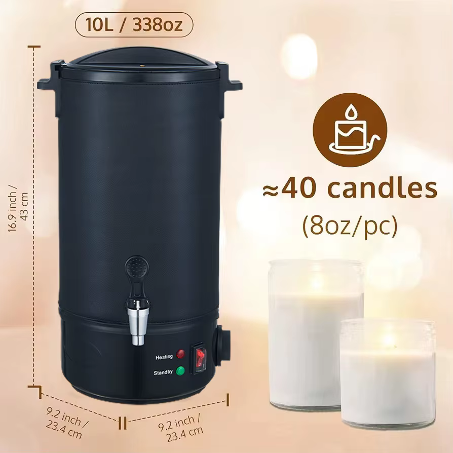 Machine de fusion de cire 220V 8L/10L, en acier inoxydable, chauffe-cire