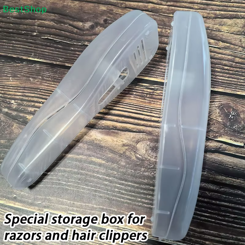 〔R〕Étui de voyage transparent en plastique pour rasoir