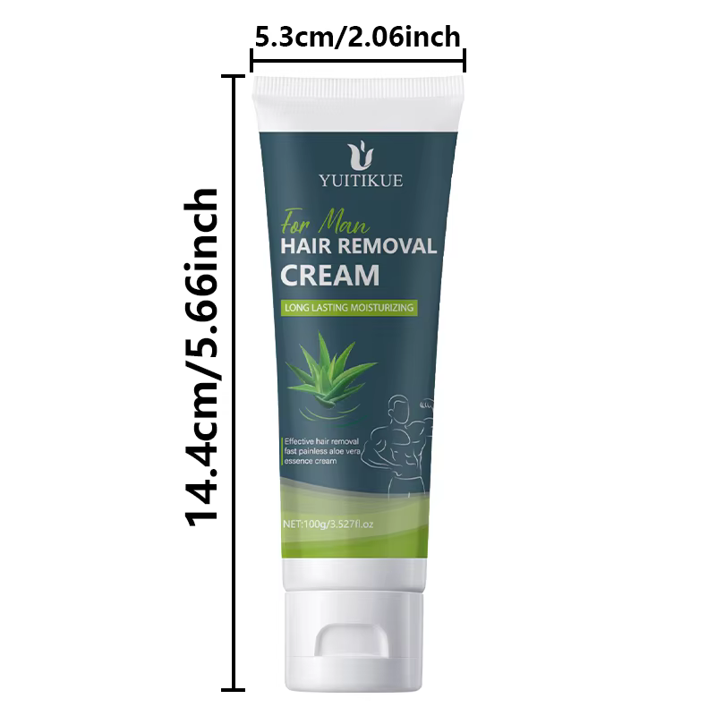 100g Crème dépilatoire pour hommes – Douce et non irritante