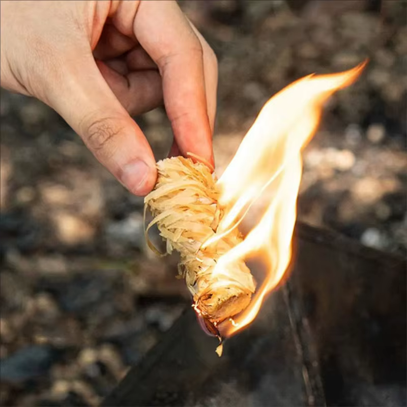 Allume-feu naturel 10/30/60 pièces, bâtonnets en bois ciré, adaptés aux foyers, barbecues, fours à cheminée, allumage du charbon de bois