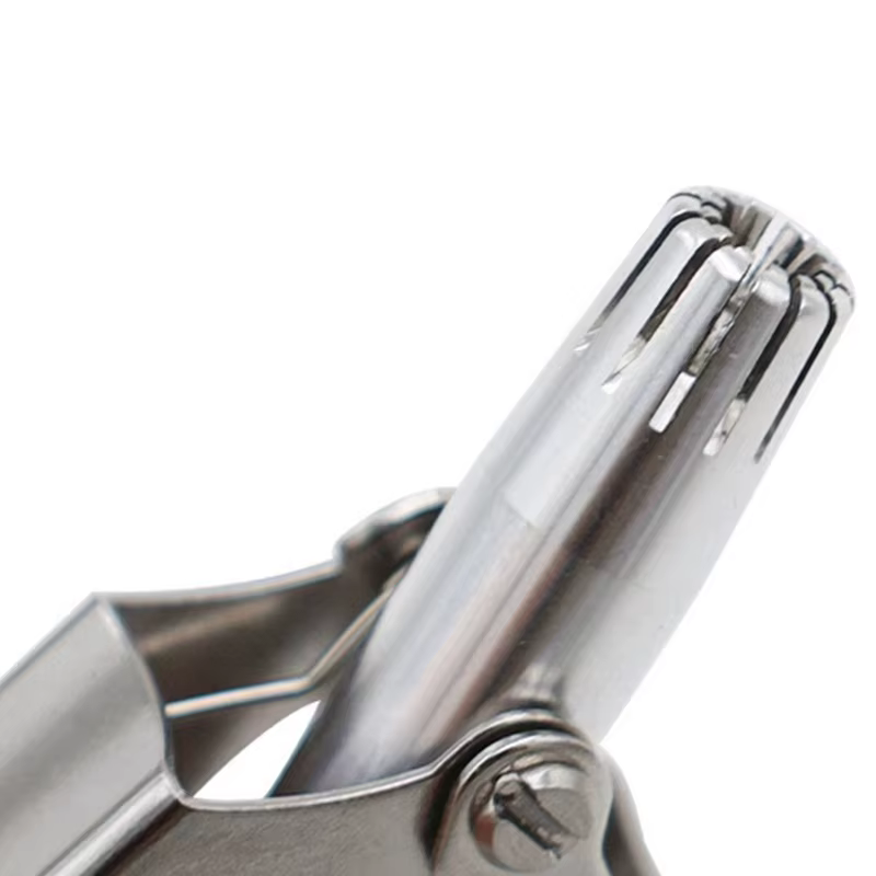 Tondeuse manuelle en acier inoxydable pour nez et oreilles