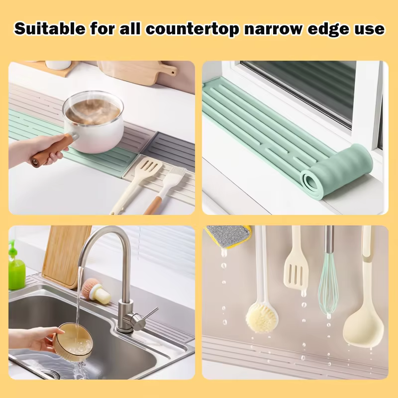 Tapis de séchage en silicone pour comptoir