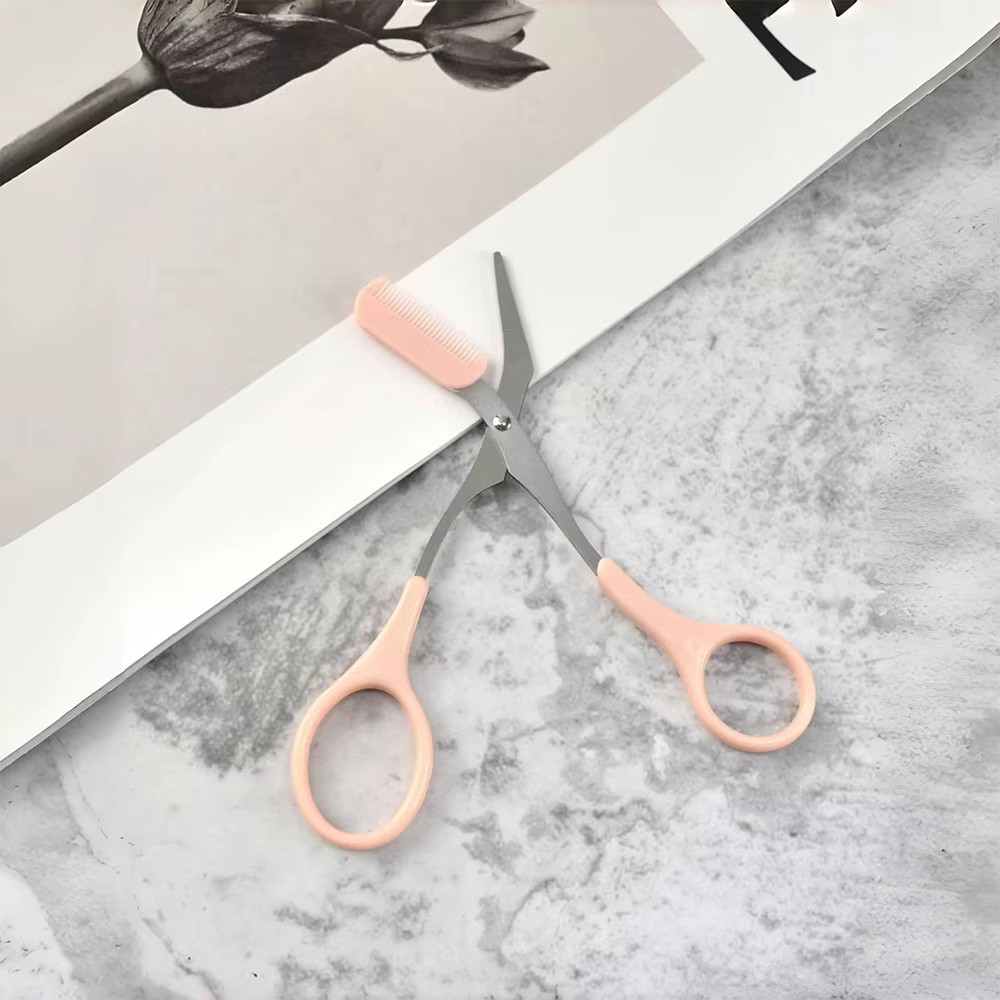 Ciseaux tondeuse à sourcils avec peigne