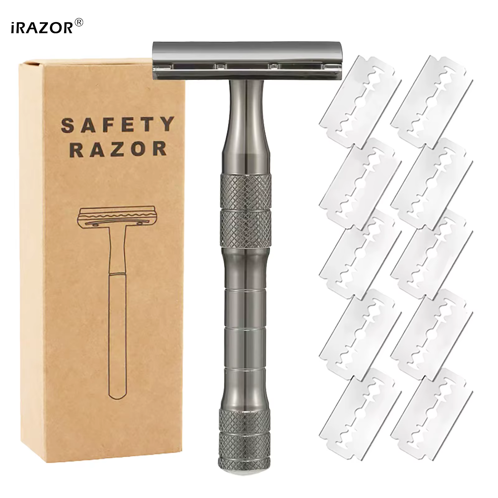 Rasoir de sécurité classique à double tranchant iRAZOR