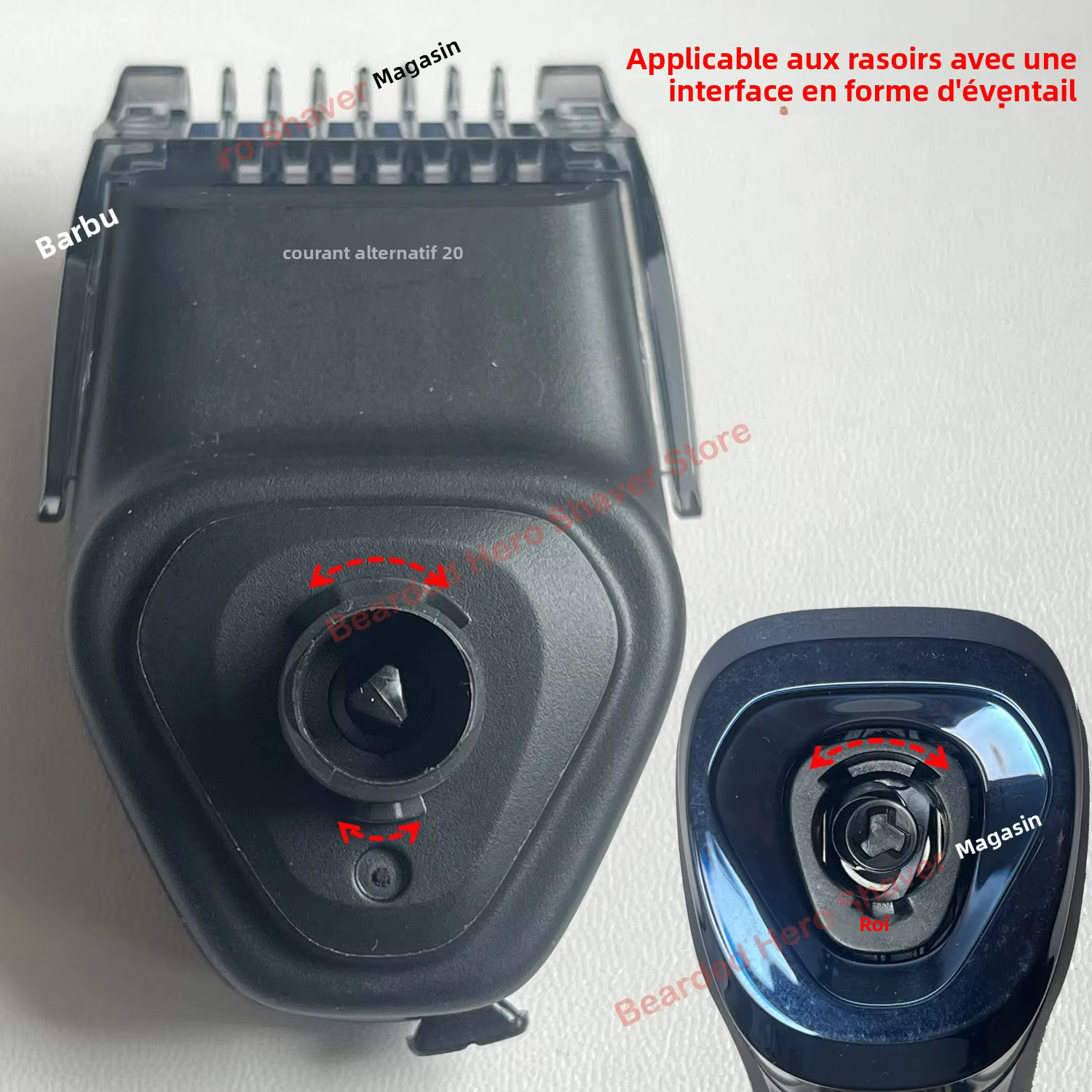 Styler de barbe réglable AC20 avec 5 réglages de longueur pour rasoir S5531 S5666 S7731 S7782 S8050 S9987 XP9201 XP9405