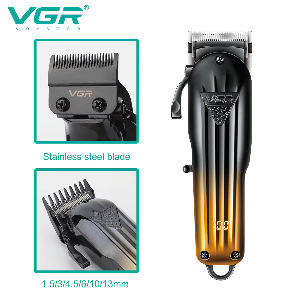 Vgaz644-Rasoir électrique professionnel aste pour hommes