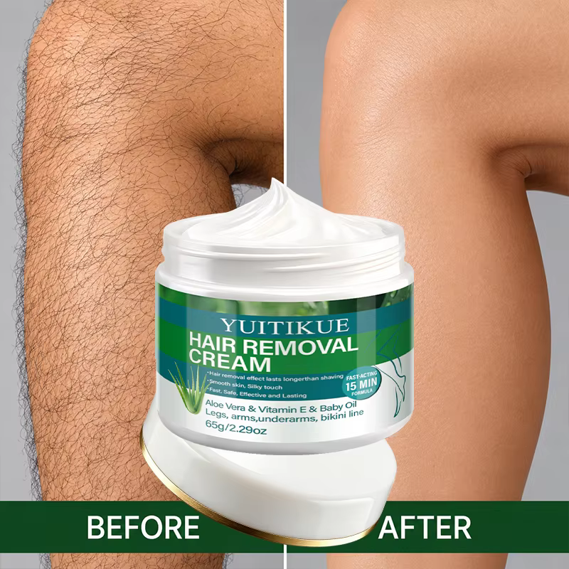 Crème dépilatoire à l'aloe vera et à la vitamine E 65g