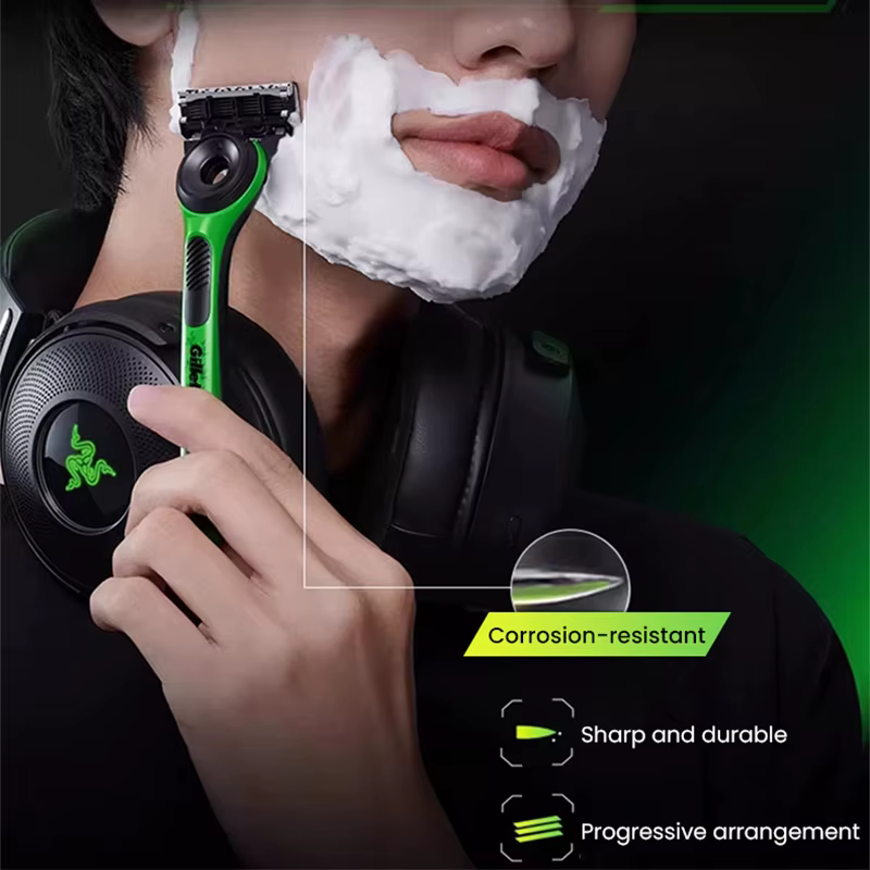 Gillette Labs Razer-Rasoir co-marqué série Aurora d'avant disc