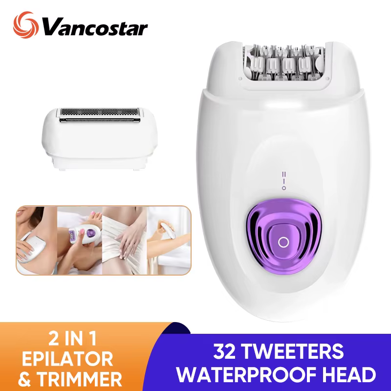 Épilateur et rasoir électrique Rechargeable 2 en 1