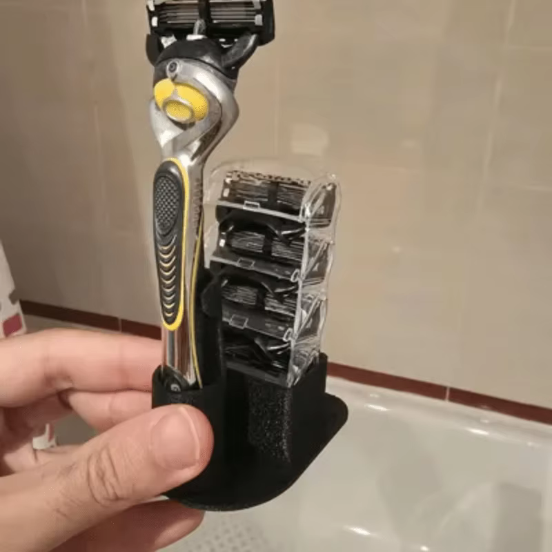 Support de rasoir dédié pour comptoirs de salle de bain