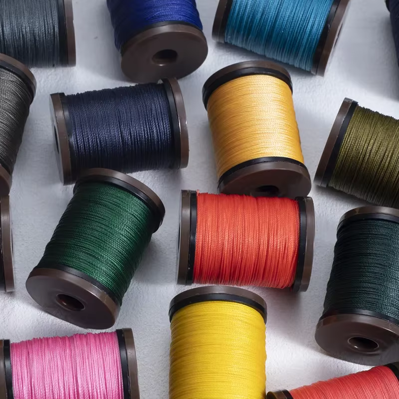 Fil Ciré Rond pour la Couture du Cuir, Outil d'Avertissement de Réparation, 36m, 40 Mètres, 0.8mm