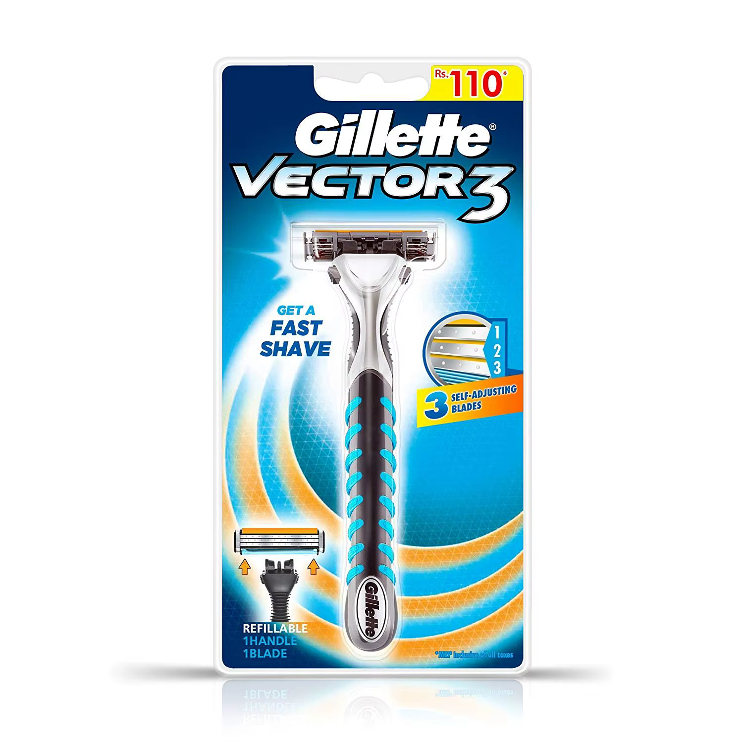 Gillette-Rasoir manuel Vector 3 pour hommes