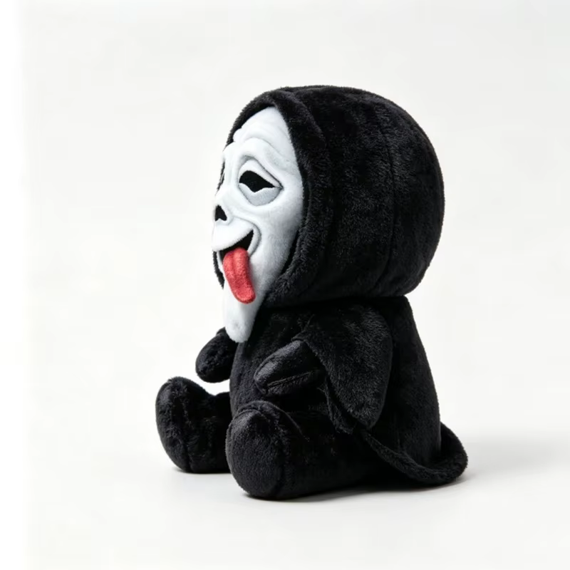 En stock : Peluche Scarymovie Youtooz Scream Ghost Face, poupée tueuse de film d'horreur, cadeau de collection pour Halloween pour les fans