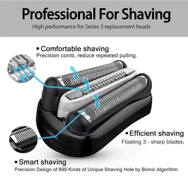 Tête de rechange 32B 32S Série 3 pour rasoir électrique Braun ProSkin