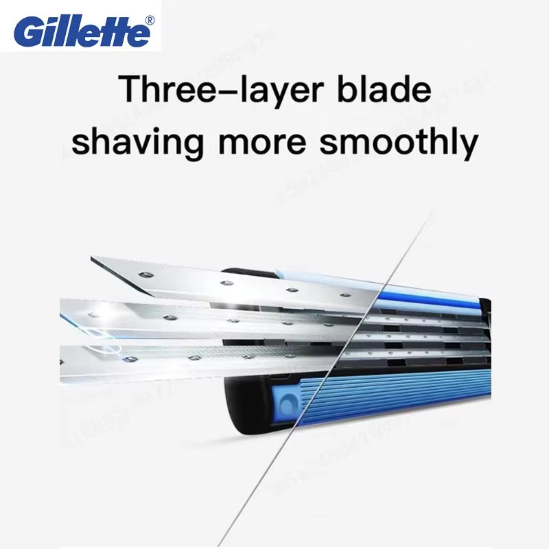 Gillette Mach 3 rasoir pour hommes 3 couches lames épilation