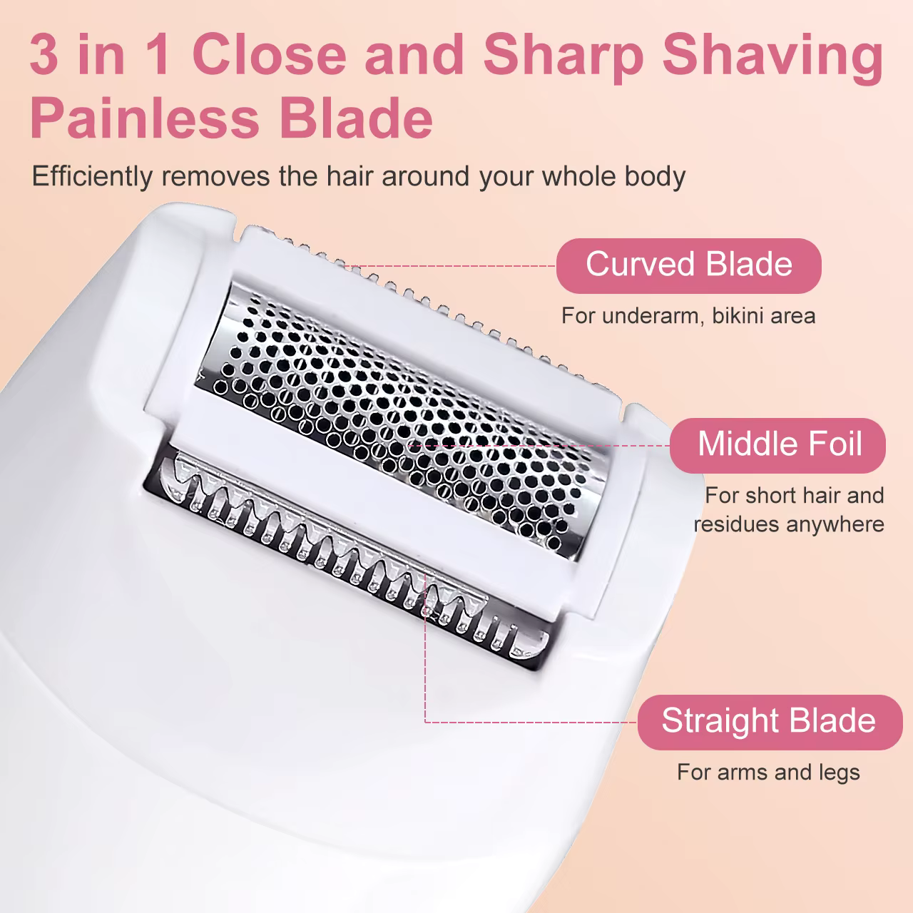 Solimpia 5 en 1 dispositif d'épilation électrique Rechargeable corps nez tondeuse sourcils Kit de toilettage pour femme