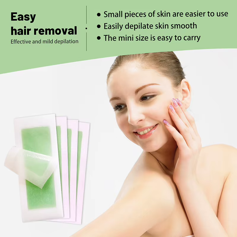 12/24 pièces bandes de cire pour les lèvres du visage