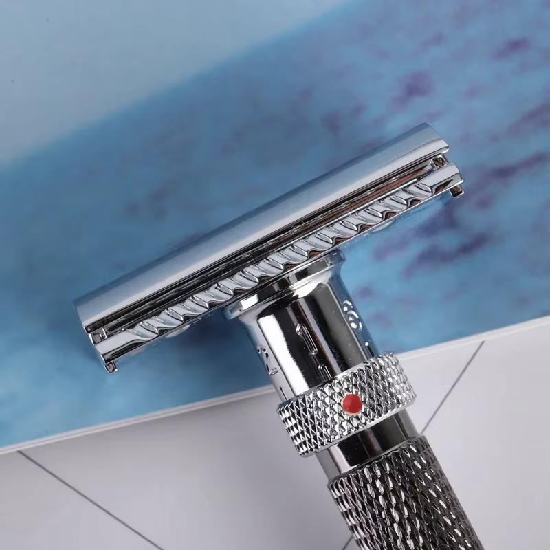 Yaqi – rasoir de sécurité réglable en acier inoxydable pour hommes