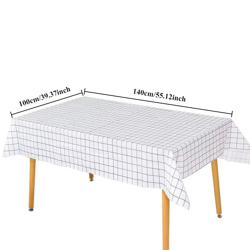 Nappe jetable à carreaux, résistante à l'huile et à la saleté, pour cuisine, fête à domicile, salle à manger, célébration de vacances, 1/3/5 pièces