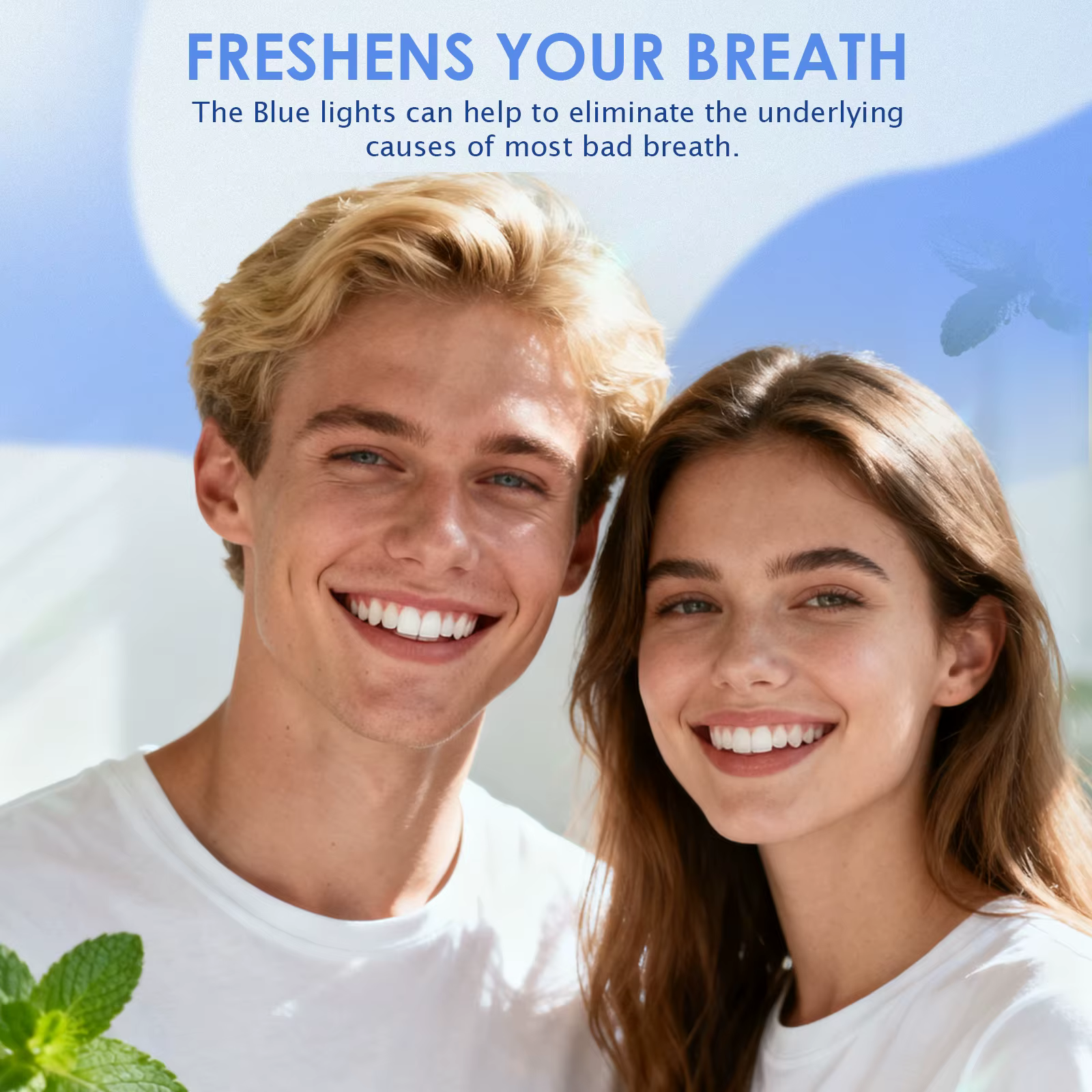 Accélérateur de blanchiment des dents 650nm thérapie par la lumière rouge + bleue pour les gencives LED lumière parodontale réparation de santé des gencives saignement des gencives et des dents